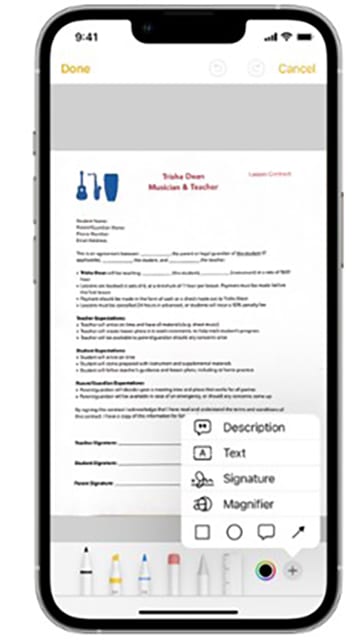 Create a New Note Steps to Scan a Document 